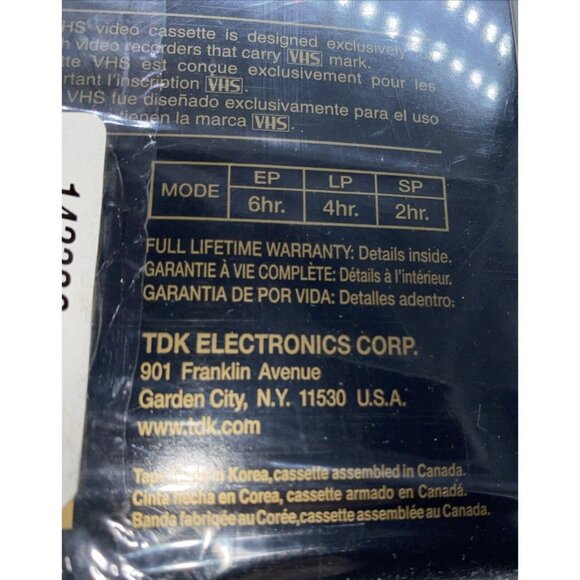 12 Pack TDK VHS Tapes Blank 6 Hour T-120 QS Premium Quality Videotapes Sealed - Picture 6 of 8